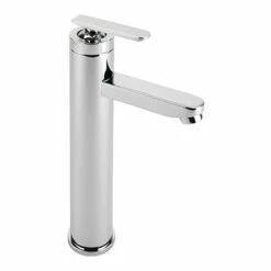 Sagittarius Eclipse Tall Basin Mixer Tap With Sprung Waste
