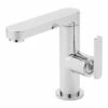 Sagittarius Eclipse Side Lever Basin Mixer Tap With Sprung Waste -TAP WAREHOUSE Shop ec206c
