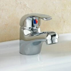 Vellamo Echo Single Lever Chrome Basin Tap & Waste 12 Vellamo Echo Single Lever Chrome Basin Tap & Waste -TAP WAREHOUSE Shop echo basin mixer closed lifestyle