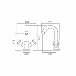 Vado Elements Water Basin Mono Mixer -TAP WAREHOUSE Shop elw 100 c p tech
