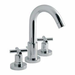 Vado Elements Water 3 Hole Basin Mixer With Pop-Up Waste