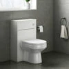 Emily 500mm WC Unit - Gloss White 1 Emily 500mm WC Unit - Gloss White -TAP WAREHOUSE Shop emily 500 back to wall toilet unit gloss white