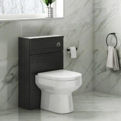 Emily 500mm WC Unit - Gloss White 10 Emily 500mm WC Unit - Gloss White -TAP WAREHOUSE Shop emily 500 back to wall toilet unit hacienda black