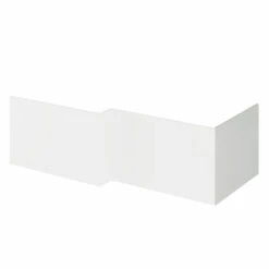 Emily L-Shaped Square End Bath Panel - Gloss Grey Mist 14 Emily L-Shaped Square End Bath Panel - Gloss Grey Mist -TAP WAREHOUSE Shop emily end bath panel gloss grey mist cutout