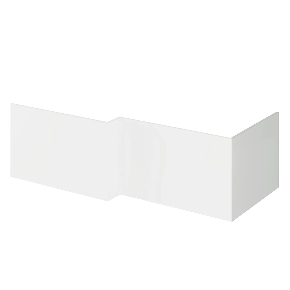 Emily L-Shaped Square End Bath Panel - Gloss Grey Mist 7 Emily L-Shaped Square End Bath Panel - Gloss Grey Mist - Image 5