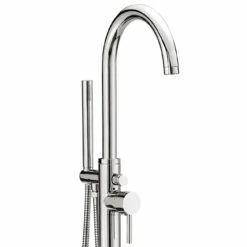 Sagittarius Ergo Floor Mounted Bath Shower Mixer & No.1 Kit -TAP WAREHOUSE Shop ergo floor bsm close