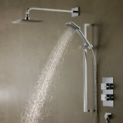 Roper Rhodes Event Square Dual Function Shower System With Fixed Shower Head