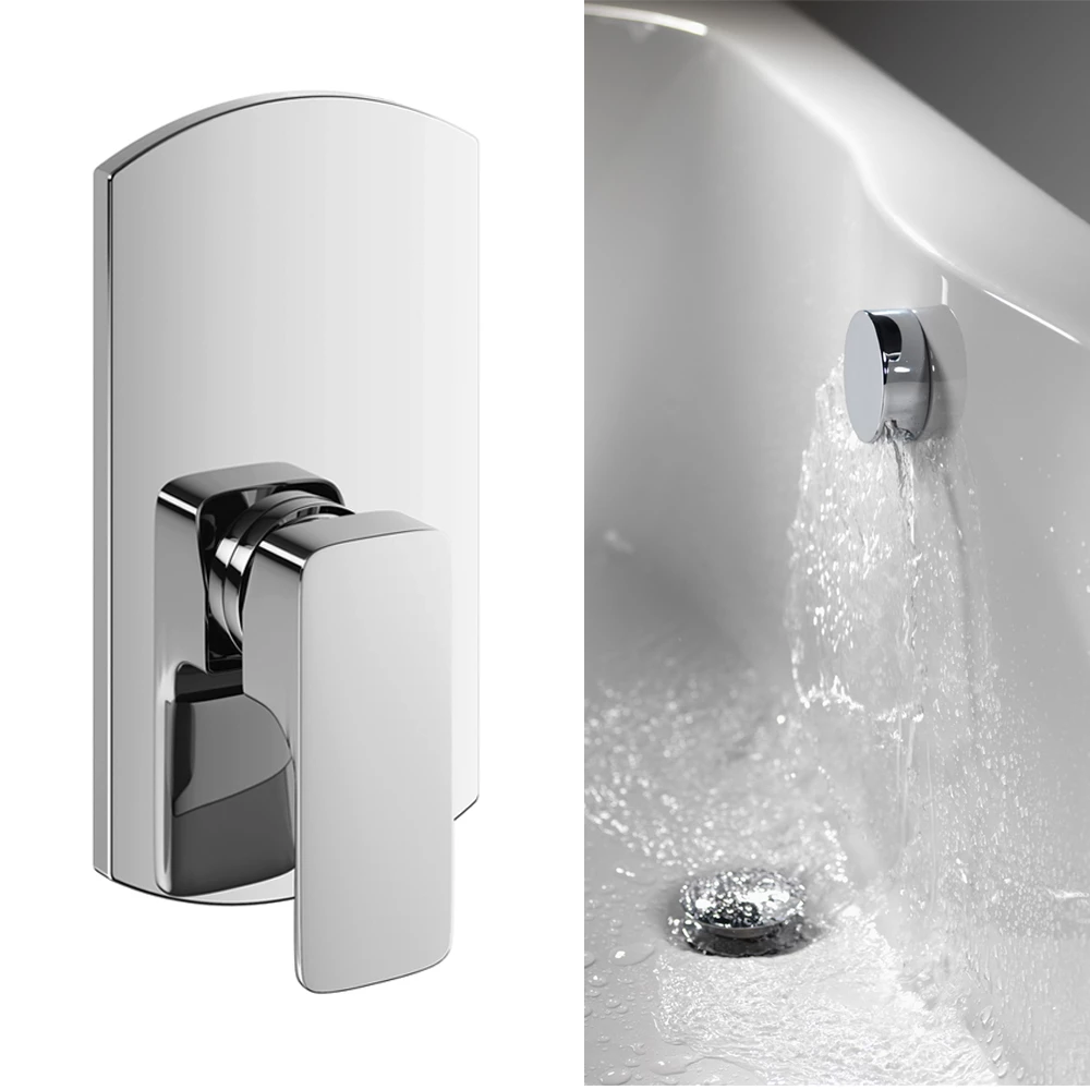 Vellamo Panache Bath Overflow Filler With Concealed Valve 3 Vellamo Panache Bath Overflow Filler With Concealed Valve
