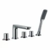 Flova Allore Deck Mounted 5 Hole Bath Shower Mixer With Pull Out Handset -TAP WAREHOUSE Shop flova al5hbsm