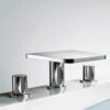 Flova Annecy 3 Hole Waterfall Bath Mixer Tap