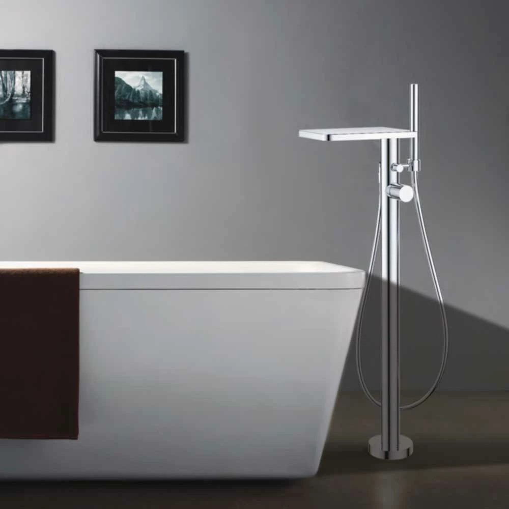 Flova Annecy Free Standing Waterfall Bath Shower Mixer Tap With Handset Kit 5 Flova Annecy Free Standing Waterfall Bath Shower Mixer Tap With Handset Kit - Image 3