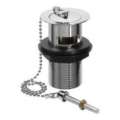 Flova Luxury Slotted Basin Waste With Chrome Plug