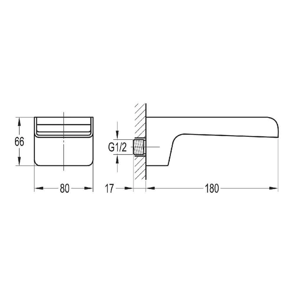 Flova Cascade Waterfall Bath Spout 5 Flova Cascade Waterfall Bath Spout - Image 3