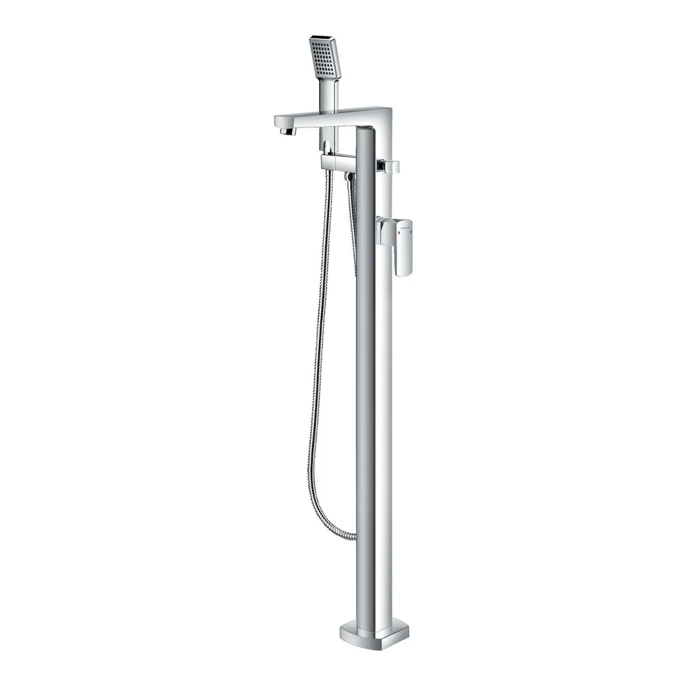 Flova Dekka Floorstanding Bath Shower Mixer With Handset 3 Flova Dekka Floorstanding Bath Shower Mixer With Handset