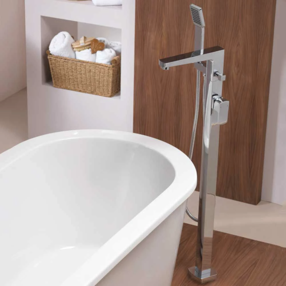 Flova Dekka Floorstanding Bath Shower Mixer With Handset 4 Flova Dekka Floorstanding Bath Shower Mixer With Handset - Image 2