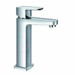 Flova Dekka Mid Height Mono Basin Mixer With Clicker Waste
