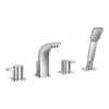 Flova Essence 4 Hole Deck Mounted Bath Shower Mixer With Pull Out Handset 2 Flova Essence 4 Hole Deck Mounted Bath Shower Mixer With Pull Out Handset -TAP WAREHOUSE Shop flova es4hbsm