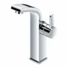 Flova Essence Mid Height Basin Mixer With Clicker Waste -TAP WAREHOUSE Shop flova esmbas