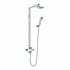 Flova Essence Manual Exposed Shower Column With Overhead Shower & Handset Kit