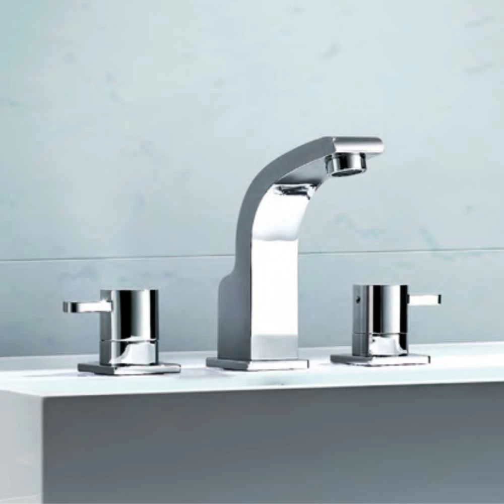 Flova Essence 3 Hole Basin Mixer With Clicker Waste 4 Flova Essence 3 Hole Basin Mixer With Clicker Waste - Image 2