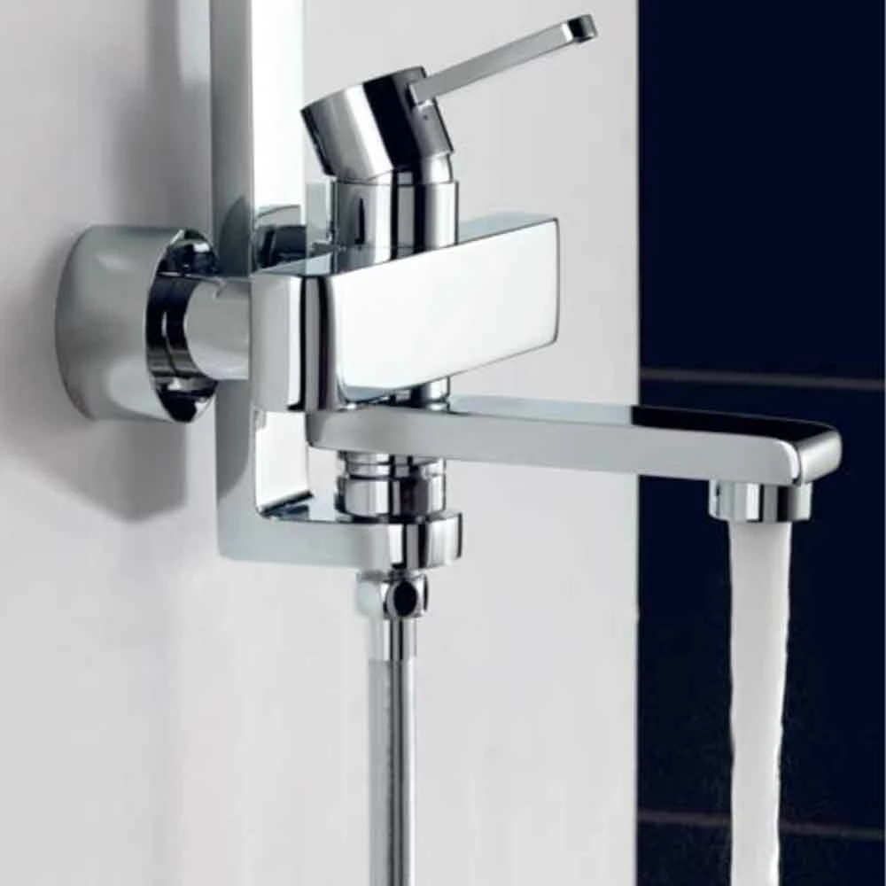Flova Essence Wall Mounted Bath Shower Mixer With Diverter Spout 4 Flova Essence Wall Mounted Bath Shower Mixer With Diverter Spout - Image 2