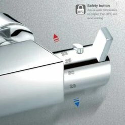 Flova Essence Exposed Thermostatic Bath & Shower Mixer With Diverter Spout 10 Flova Essence Exposed Thermostatic Bath & Shower Mixer With Diverter Spout -TAP WAREHOUSE Shop flova essence wall mounted thermostatic bath shower mixer with diverter spout safety control 1