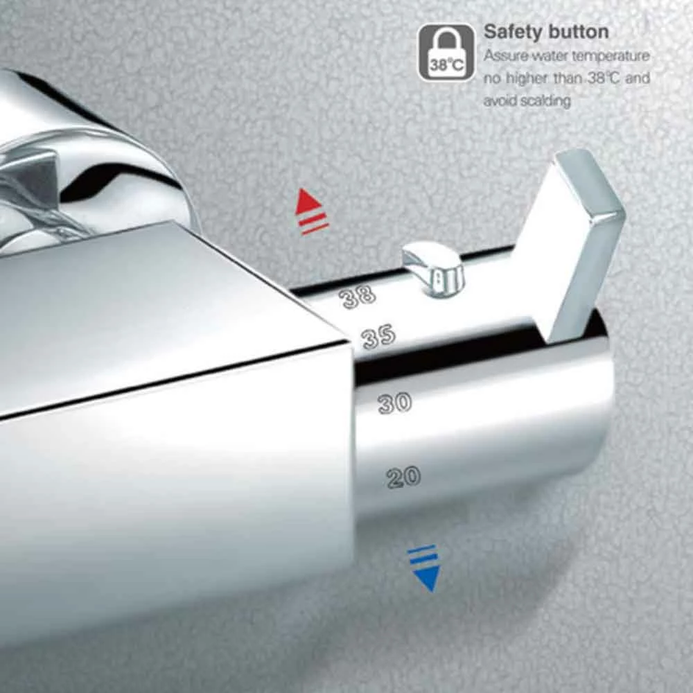 Flova Essence Exposed Thermostatic Bath & Shower Mixer With Diverter Spout 5 Flova Essence Exposed Thermostatic Bath & Shower Mixer With Diverter Spout - Image 3