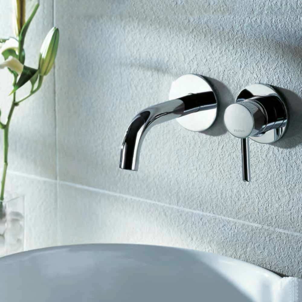 Flova Levo 2 Hole Wall Mounted Basin Mixer With Clicker Waste 4 Flova Levo 2 Hole Wall Mounted Basin Mixer With Clicker Waste - Image 2