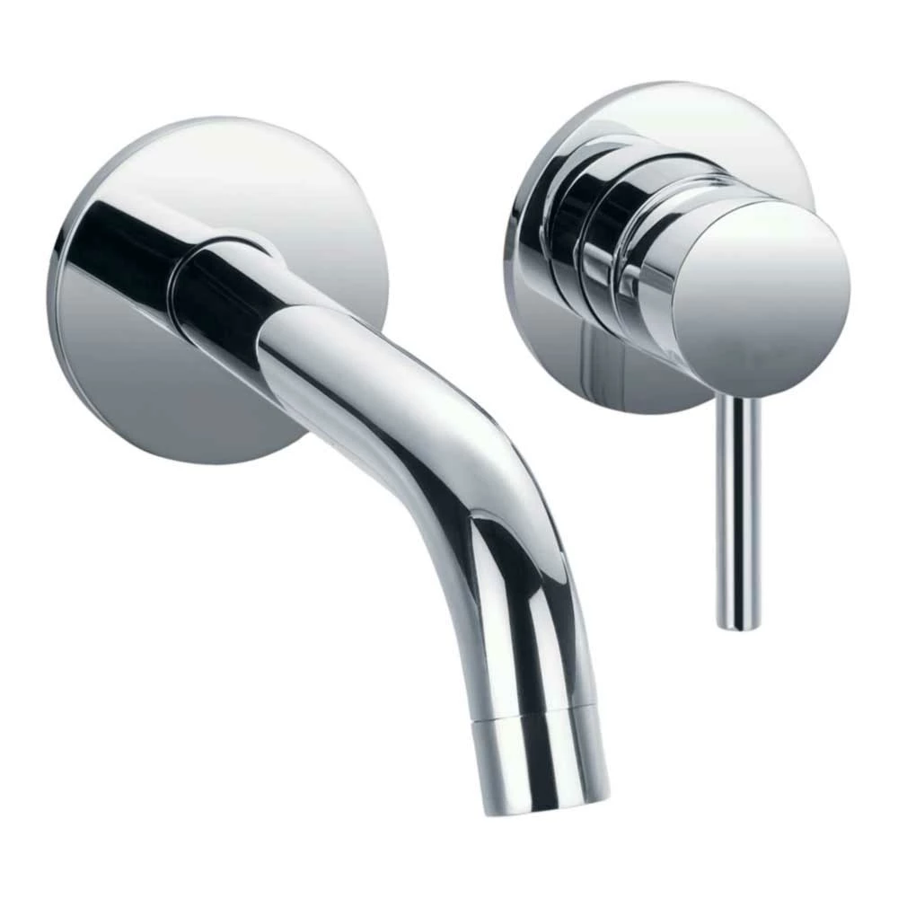 Flova Levo 2 Hole Wall Mounted Basin Mixer With Clicker Waste 3 Flova Levo 2 Hole Wall Mounted Basin Mixer With Clicker Waste