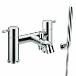 Flova Levo Deck Mounted Bath Shower Mixer With Handset Kit