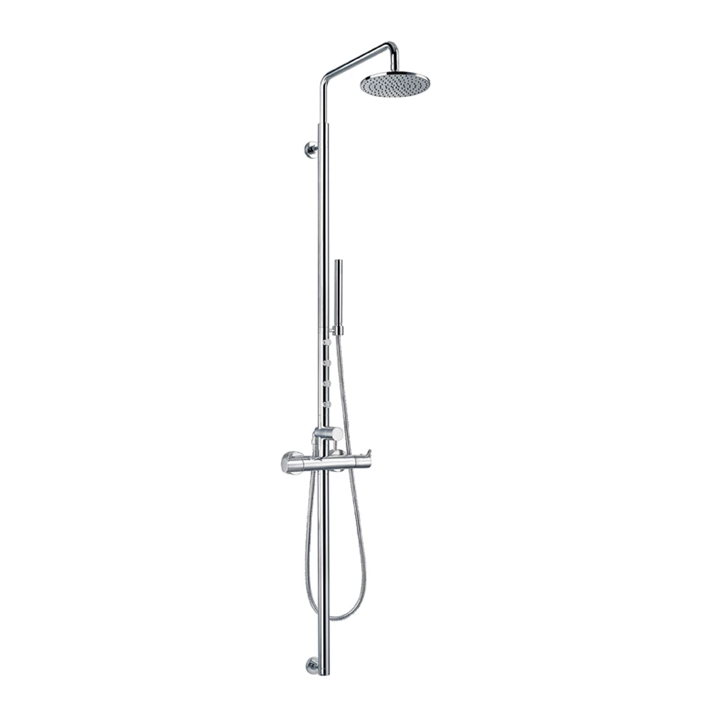 Flova Levo Complete Thermostatic Shower Set With Overhead Shower, Handset Kit & Body Jets 3 Flova Levo Complete Thermostatic Shower Set With Overhead Shower, Handset Kit & Body Jets