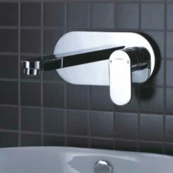 Flova Smart Wall Mounted Concealed Basin Mixer Tap With Clicker Waste
