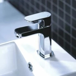 Flova Smart Cloakroom Basin Mixer Tap With Clicker Waste