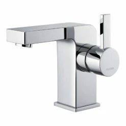 Flova STR8 Mono Basin Mixer With Clicker Waste