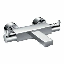 Flova STR8 Wall Mounted Thermostatic Bath Shower Mixer With Handset Kit 8 Flova STR8 Wall Mounted Thermostatic Bath Shower Mixer With Handset Kit -TAP WAREHOUSE Shop flova stthwmbsm