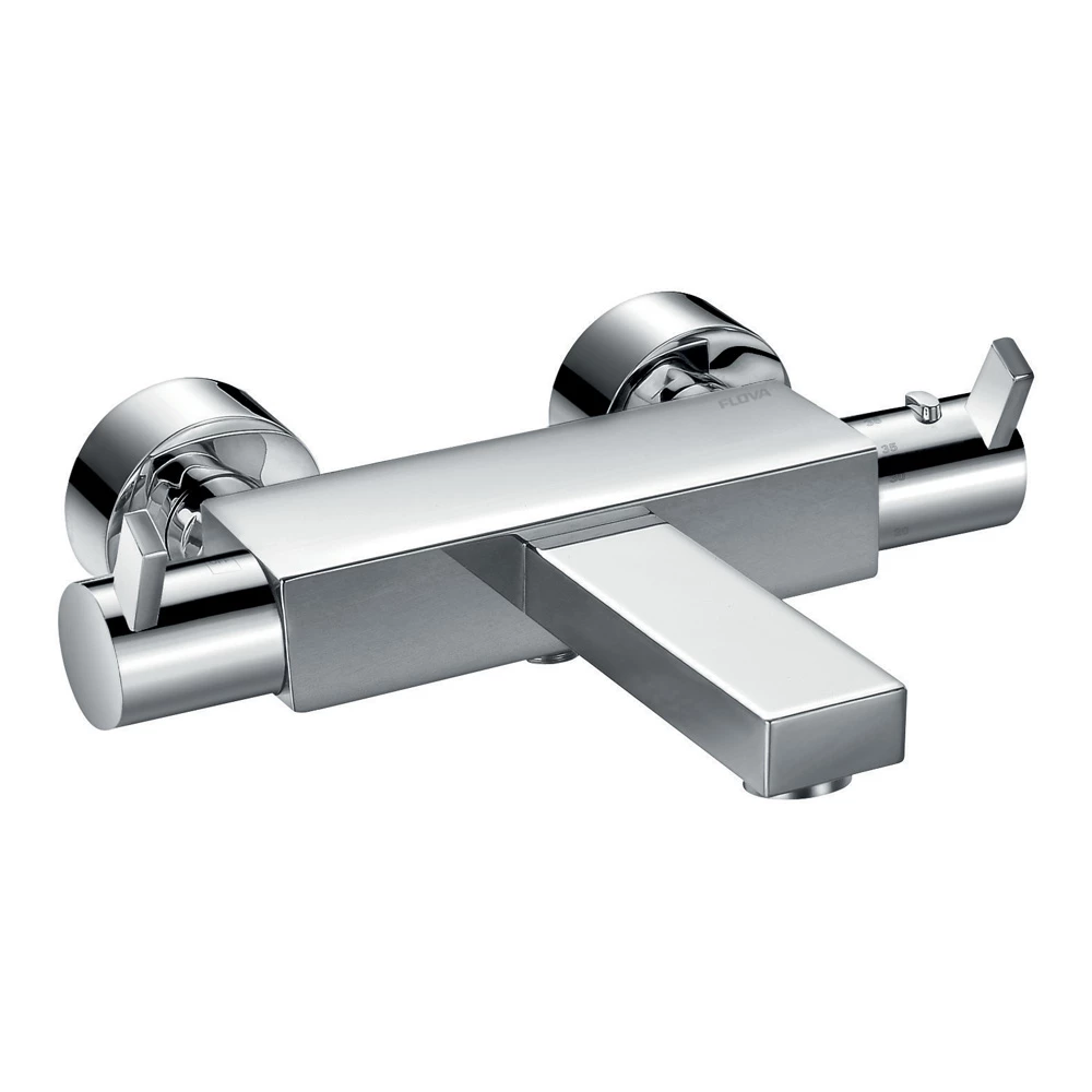 Flova STR8 Wall Mounted Thermostatic Bath Shower Mixer With Handset Kit 5 Flova STR8 Wall Mounted Thermostatic Bath Shower Mixer With Handset Kit - Image 3