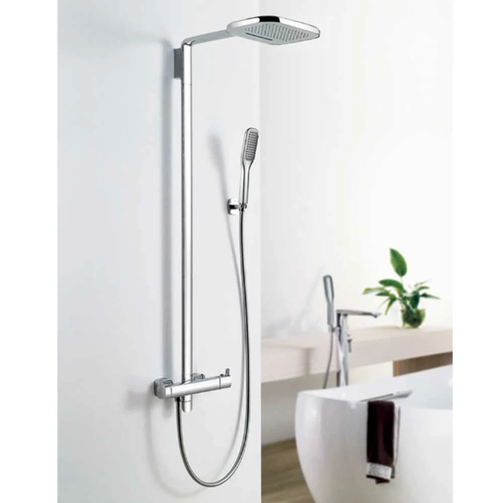Flova Urban Thermostatic Shower Column With Handset & Dual Function Overhead Shower 3 Flova Urban Thermostatic Shower Column With Handset & Dual Function Overhead Shower