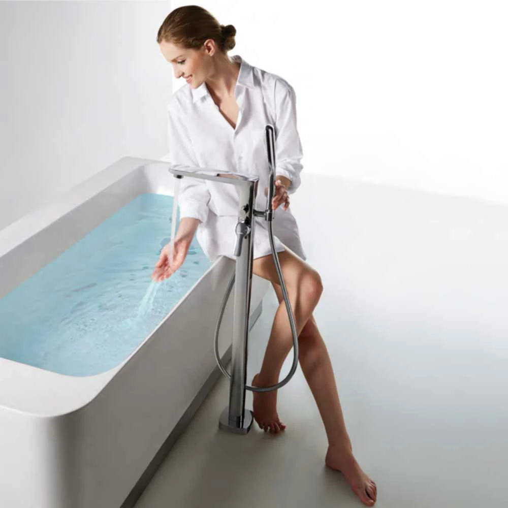 Flova Urban Floorstanding Bath Shower Mixer With Handset Kit 5 Flova Urban Floorstanding Bath Shower Mixer With Handset Kit - Image 3