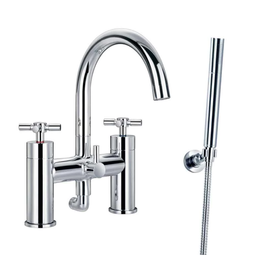 Flova XL Deck Mounted Bath Shower Mixer With Handset Kit 3 Flova XL Deck Mounted Bath Shower Mixer With Handset Kit