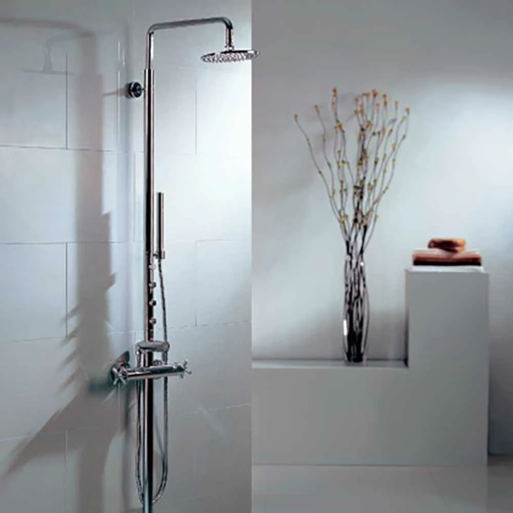Flova XL Thermostatic Shower Column With Overhead Shower, Handset Kit & Body Jets 3 Flova XL Thermostatic Shower Column With Overhead Shower, Handset Kit & Body Jets