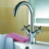 Flova XL Twin Crosshead Handle Basin Mixer Tap With Clicker Waste 1 Flova XL Twin Crosshead Handle Basin Mixer Tap With Clicker Waste -TAP WAREHOUSE Shop flova xlbas detail