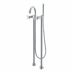 Flova XL Floor Standing Bath Shower Mixer Tap With Handset Kit