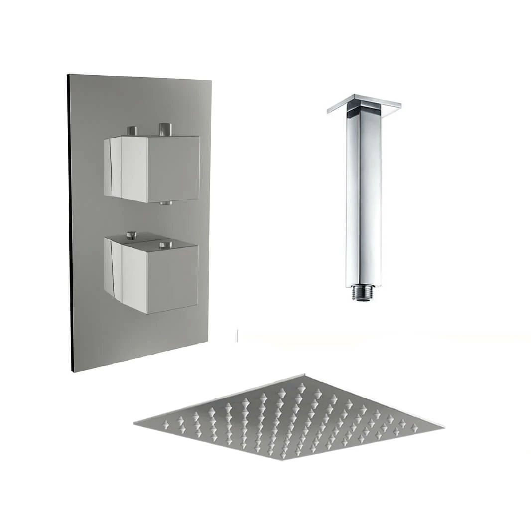 Flynn Concealed Shower Valve & Fixed Shower Head - 360mm Arm 4 Flynn Concealed Shower Valve & Fixed Shower Head - 360mm Arm - Image 2