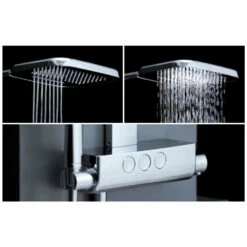 Flova Fusion GoClick Exposed Thermostatic Shower Column With Handset Kit & Dual Function Waterfall Overhead Shower 8 Flova Fusion GoClick Exposed Thermostatic Shower Column With Handset Kit & Dual Function Waterfall Overhead Shower -TAP WAREHOUSE Shop fntexgo3 flova fusion goclick exposed shower sets details