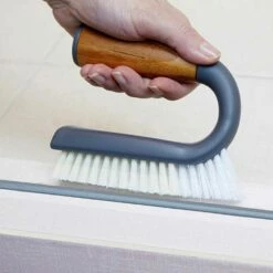 Full Circle Grunge Buster Grout & Tile Brush - Grey -TAP WAREHOUSE Shop full circle grunge buster grout brush grey