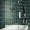 Gabrielle Concealed Thermostatic Shower Valve, Fixed 400mm Shower Head, Handset & Overflow Bath Filler - 300mm Ceiling Shower Arm 2 Gabrielle Concealed Thermostatic Shower Valve, Fixed 400mm Shower Head, Handset & Overflow Bath Filler - 300mm Ceiling Shower Arm -TAP WAREHOUSE Shop gabrielle concealed thermo valve shower bath set