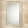 HIB Georgia Mirror On A Clear Glass Frame With A Decorative Mirror Border - 700 X 500mm