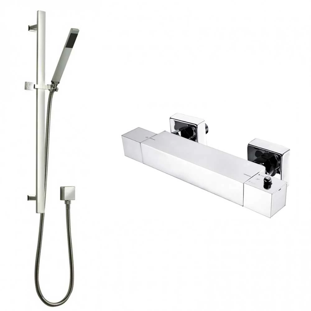 Graham Thermostatic Bar Shower Valve & Slide Rail Kit 4 Graham Thermostatic Bar Shower Valve & Slide Rail Kit - Image 2