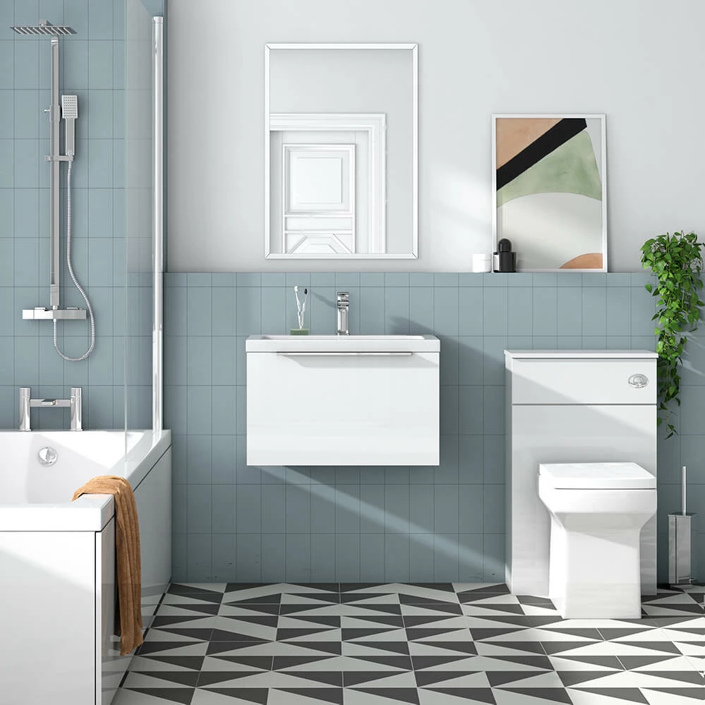 Harbour Alchemy 600mm Wall Hung Vanity Unit & Basin - Gloss White 12 Harbour Alchemy 600mm Wall Hung Vanity Unit & Basin - Gloss White - Image 10