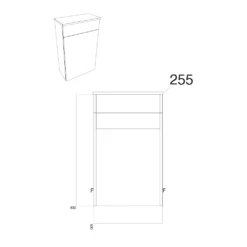 Harbour Alchemy 500 WC Unit - Gloss White 15 Harbour Alchemy 500 WC Unit - Gloss White -TAP WAREHOUSE Shop harbour alchemy 255x500x830mm wc unit tech